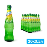 Напиток Натахтари Лимон и Лайм 0.5 литра, газ, стекло, 20 шт. в уп.