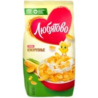 Хлопья Любятово кукурузные 300 гр