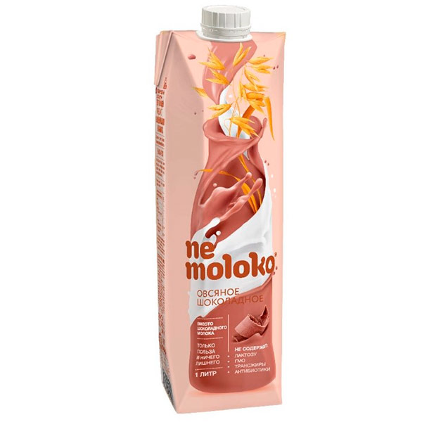 Напиток NeMoloko овсяный шоколадный 3,2% 1 л - фото 1