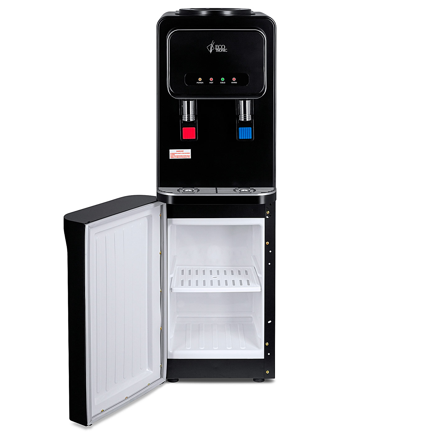 Кулер Ecotronic V32-LCE черный (шкафчик 16 литров)