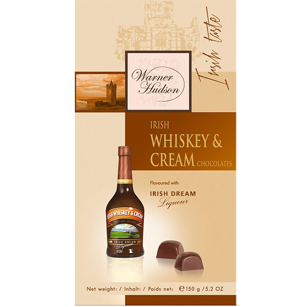 Конфеты Warner Hudson Irish Dream Chocolates с Ирландским виски и сливками 150 гр
