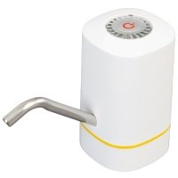 Помпа Aqviol EP-04 электрическая на аккумуляторе с USB-адаптером для 19л бутылей, белая