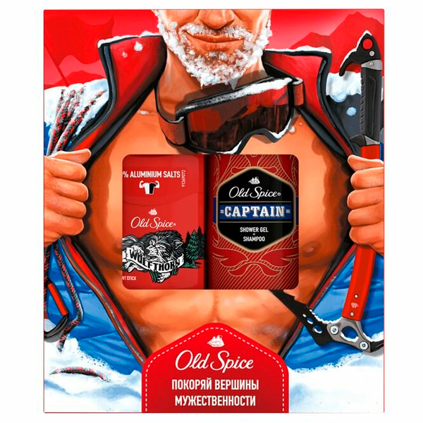 

Набор подарочный Old Spice дезодорант твердый 50 гр + гель для душа-шампунь 250 мл