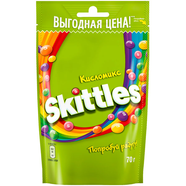 Драже Skittles Кисломикс 70 гр