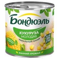 Кукуруза Bonduelle молодая ранний урожай ж/б 340 гр