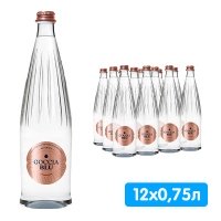 Вода Goccia Blu Naturale 0.75 литра, без газа, стекло, 12 шт. в уп.
