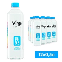 Вода минеральная Virgo fons 0.5 литра, без газа, пэт, 12 шт. в уп.