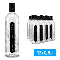 Кремниевая родниковая вода Sienergy / Сиэнерджи 0.5 литра, газ, стекло, 12 шт. в уп.