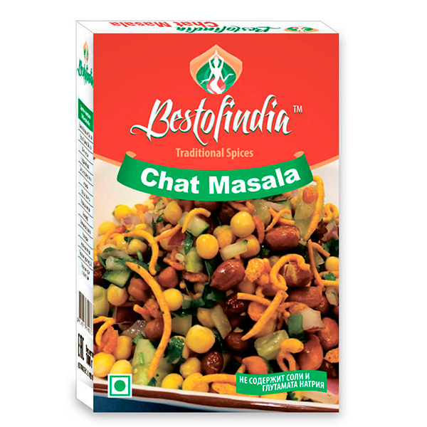 Смесь специй Bestofindia для закусок и салатов Chat Masala 100 гр