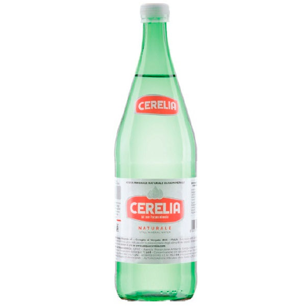 Вода Cerelia Natural 1 литр, без газа, стекло, 6 шт. в уп.