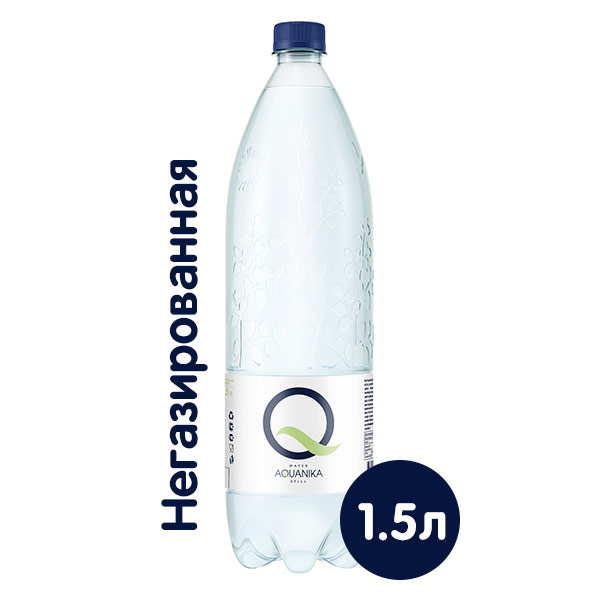Вода Aquanika 1.5 литра, без газа, пэт, 6 шт. в уп.