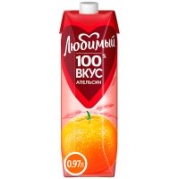 Нектар Любимый апельсин с мякотью 0.97 литра