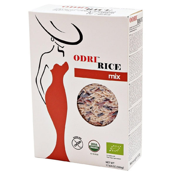 Рис Ms.Odri бурый, красный и черный нешлифованный 500 гр