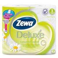 Туалетная бумага Zewa Deluxe ромашка 3 слоя (4шт)