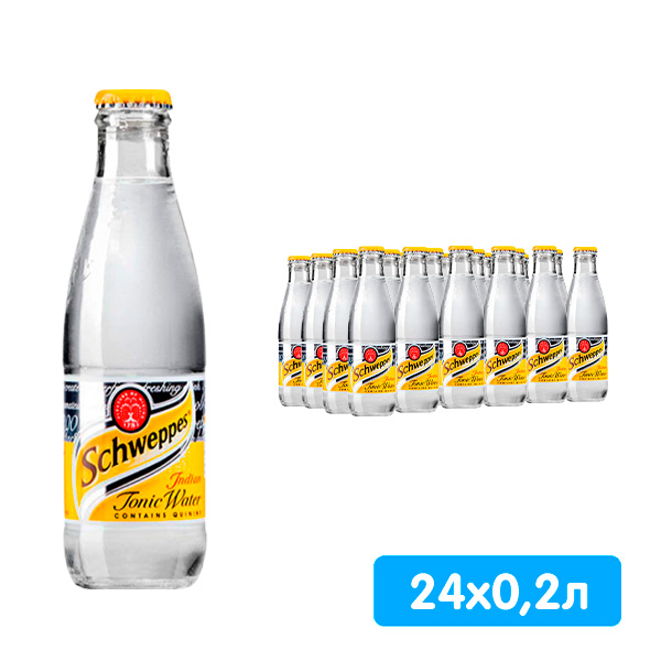 Schweppes Indian Tonic / Швепс Индиан Тоник импорт 0.2 литра, газ, стекло, 24 шт. в уп. Schweppes Indian Tonic / Швепс Индиан Тоник импорт 0.2 литра, газ, стекло, 24 шт. в уп.