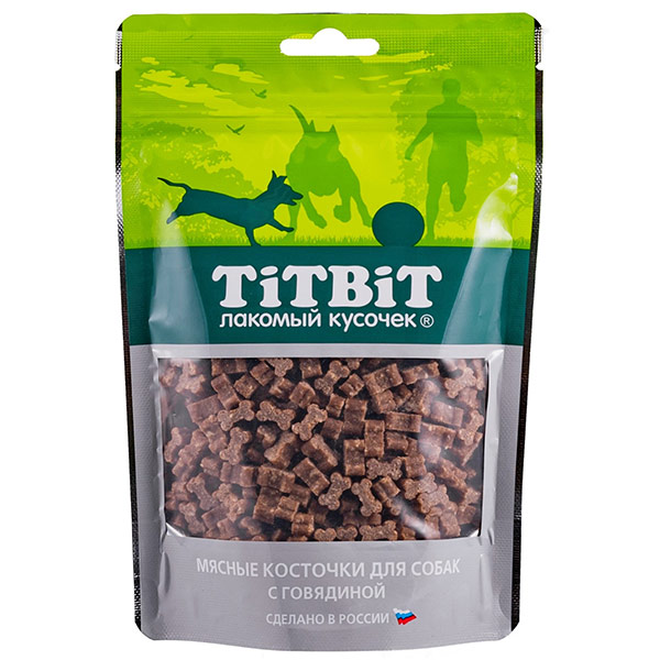 Косточки мясные Titbit для собак с говядиной 145 гр