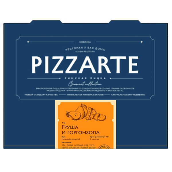 Пицца Римская PIZZARTE Груша Горгонзола 410 гр - фото 1