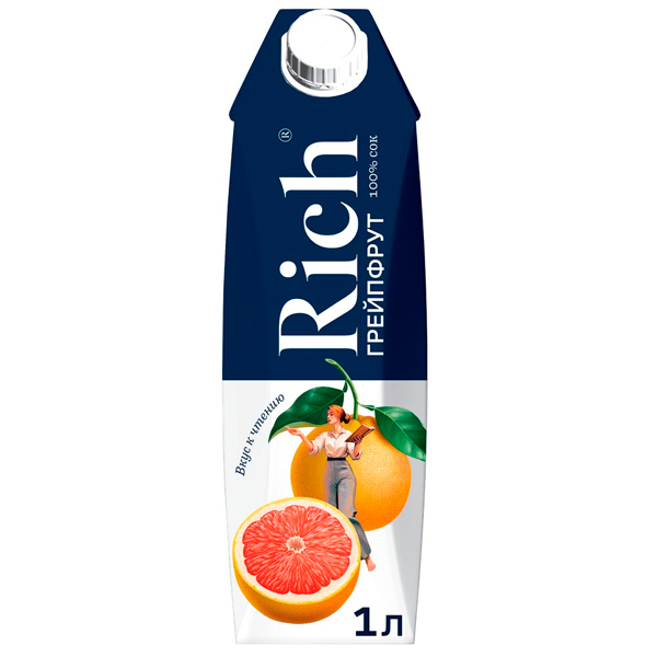 Сок Rich грейпфрут 1 литр