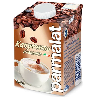 Молочный коктейль Parmalat Капуччино итальяно БЗМЖ 500 гр