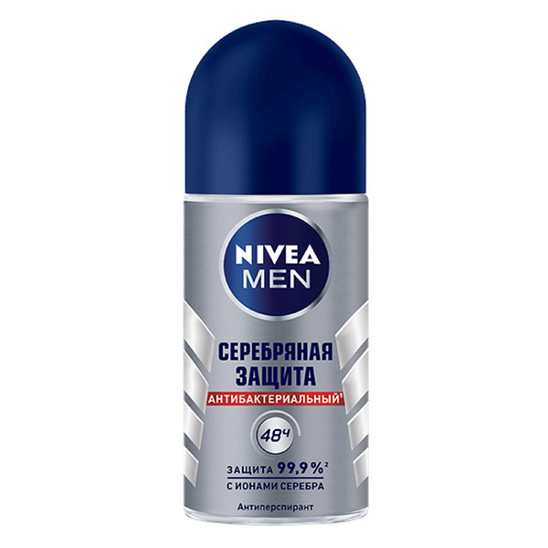 

Антиперспирант роликовый мужской Nivea Men Серебряная защита 50 мл