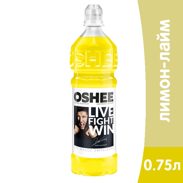 Изотонический напиток Oshee лимон-лайм 0,75 литра, пэт, 6 шт в уп