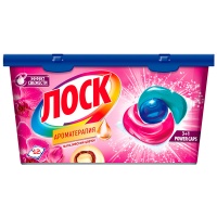 Гель-капсулы для стирки Лоск Трио Ароматерапия Малазийский цветок 12 шт