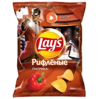 Чипсы Lays Рифленые паприка 225 гр