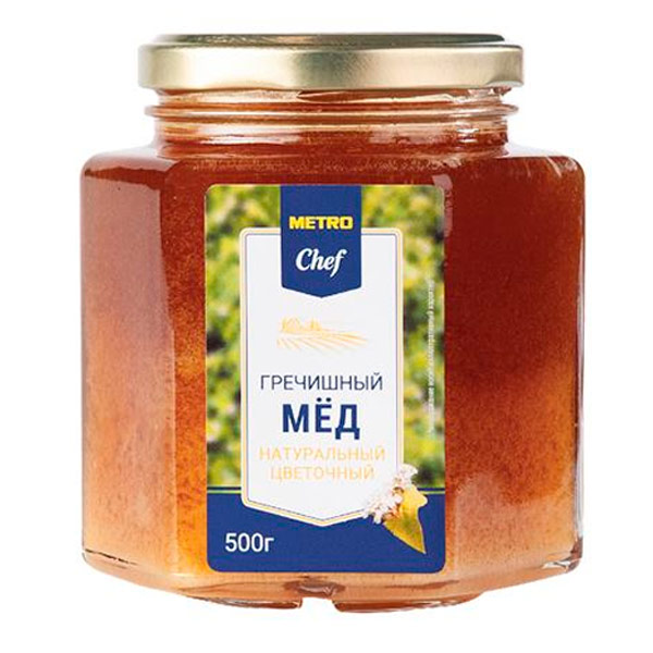 Мёд Metro Chef натуральный цветочный гречишный 500 гр