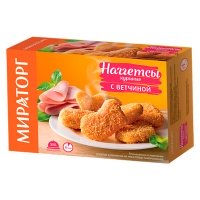 Наггетсы куриные Мираторг с ветчиной 300 гр