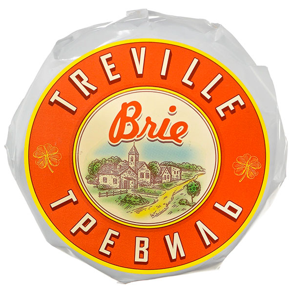 Сыр Тревиль Brie с белой плесенью БЗМЖ 50% 120 гр