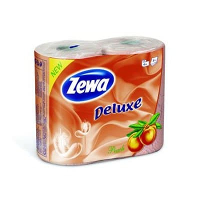 Туалетная бумага Zewa Deluxe Персик 3 слоя (4шт)