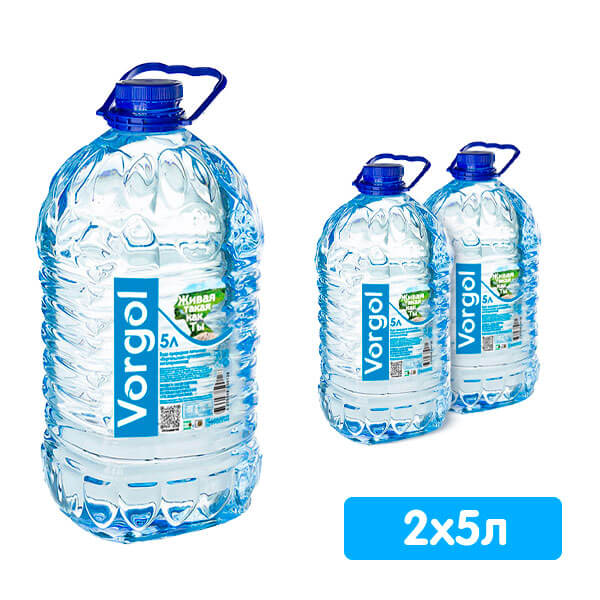 Вода Воргольская Vorgol 5 литров, 2 шт. в уп