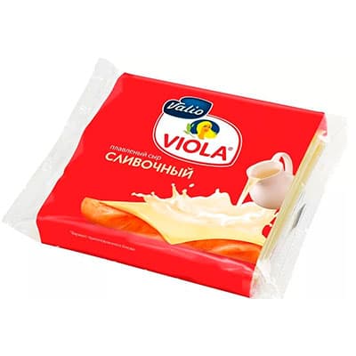 Сыр Valio Виола плавленный слайсы 45% БЗМЖ 140 гр