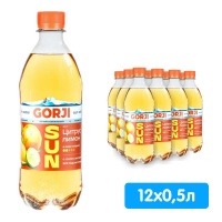 Напиток GORJI / Горджи со вкусом Цитруса и Лимона 0.5 литра, сильногазированный, пэт, 12 шт. в уп.