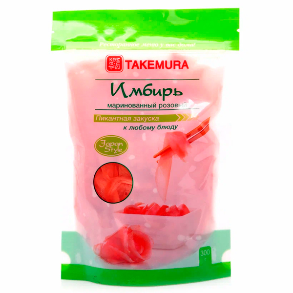 Имбирь Takemura маринованный розовый 300 гр - фото 1