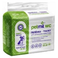Пеленки Petmil впитывающие для животных 60х40 см (30 шт)