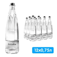 Вода минеральная Fontalba Naturale / Фонтальба 0.75 литра, без газа, стекло, 12 шт. в уп.