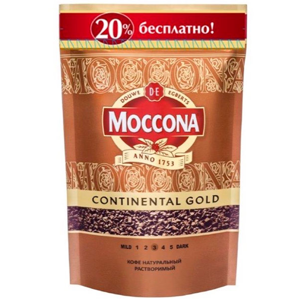 Кофе Moccona Continental Gold субл. м/у 75 гр.