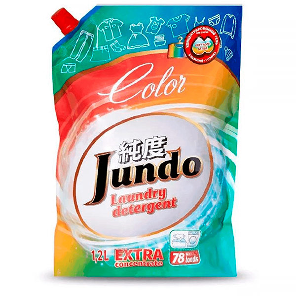 Гель для стирки Jundo Color для цветного белья 1,2 л