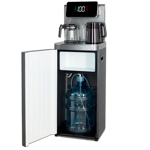 Кулер с чайным столиком Тиабар Ecotronic TB45-LE серебристый (шкафчик 7 литров)