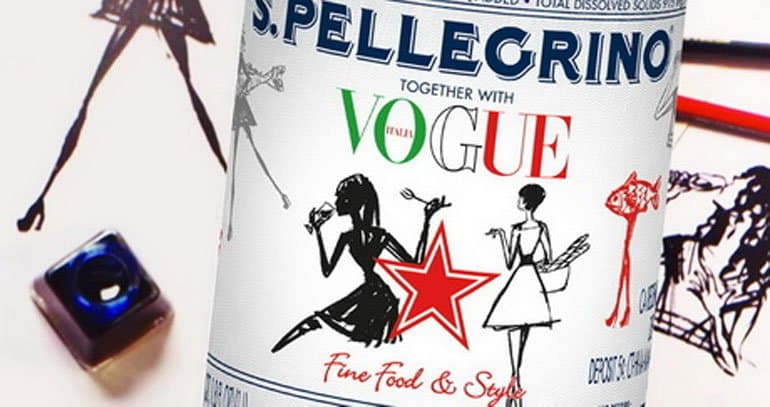 S.Pellegrino выпустил особую серию бутылок, посвящённых модному журналу Vogue Italia