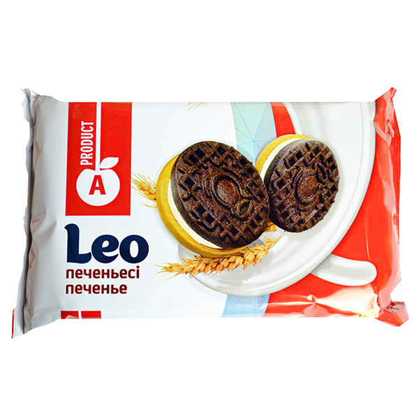 Печенье A-Produkt Лео с молочным кремом 390 гр