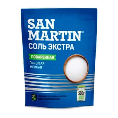 Соль San Martin пищевая экстра 500 гр