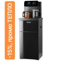 Кулер с чайным столиком Тиабар AEL LD-AEL-80a черный (шкафчик 4 литра)