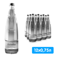 Вода минеральная Fontalba / Фонтальба 0.75 литра, без газа, стекло, 12 шт. в уп.