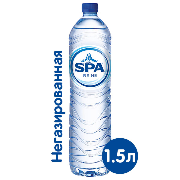 Вода Spa Reine 1.5 литра, без газа, пэт, 6 шт. в уп