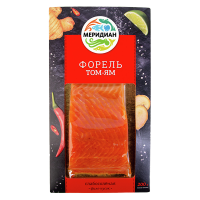 Форель Меридиан филе кусок слабосоленая том-ям 200 гр