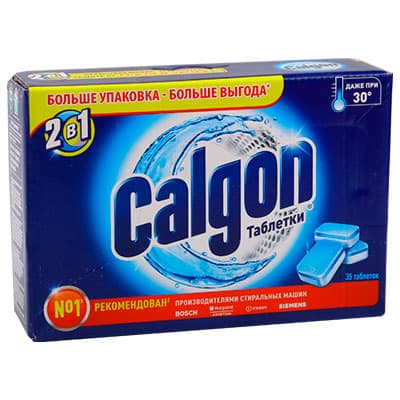 Таблетки Calgon для смягчения воды 2 в 1 35 шт