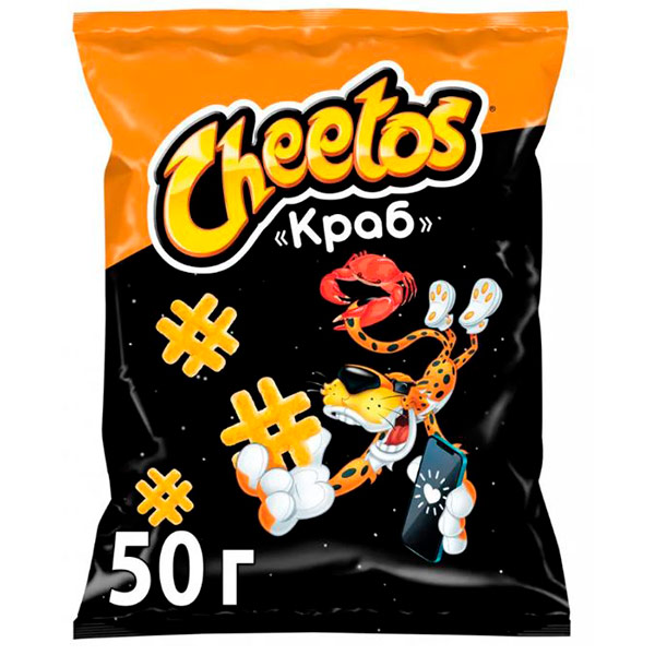 Снеки Cheetos кукурузные с крабом 50 гр