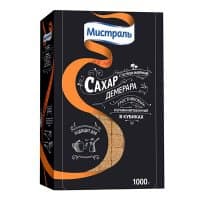 Сахар Мистраль нерафинированный тростниковый в кубиках 1 кг